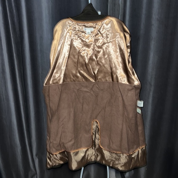 Mens Wilkie Rodriguez lined rain coat chocolate 44 regular double lined warm - Picture 4 of 9